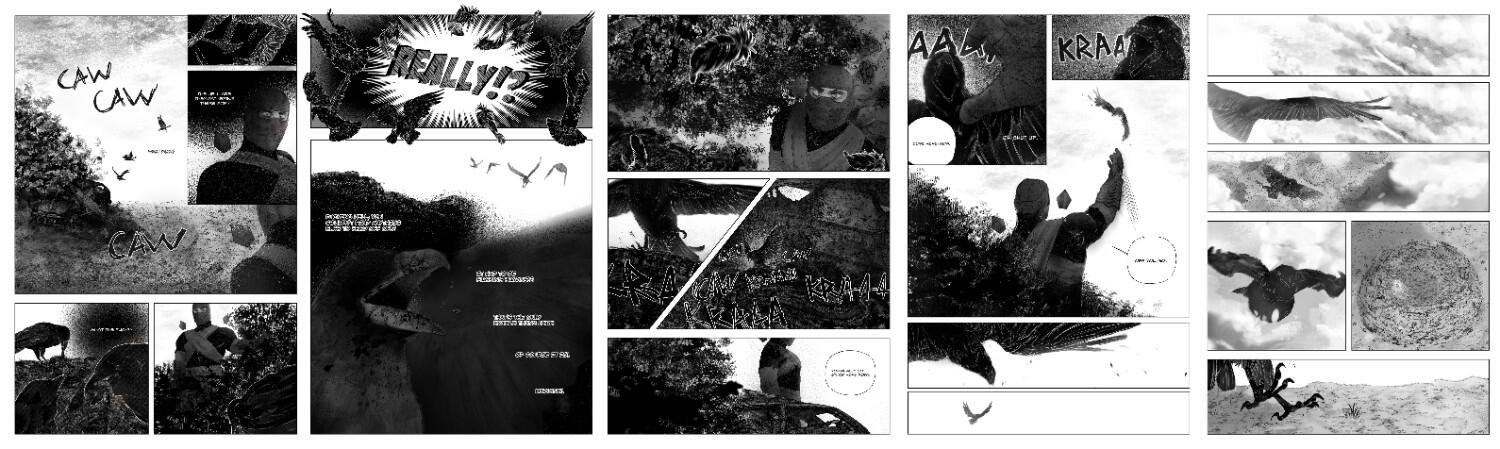 Last five pages of a manga project